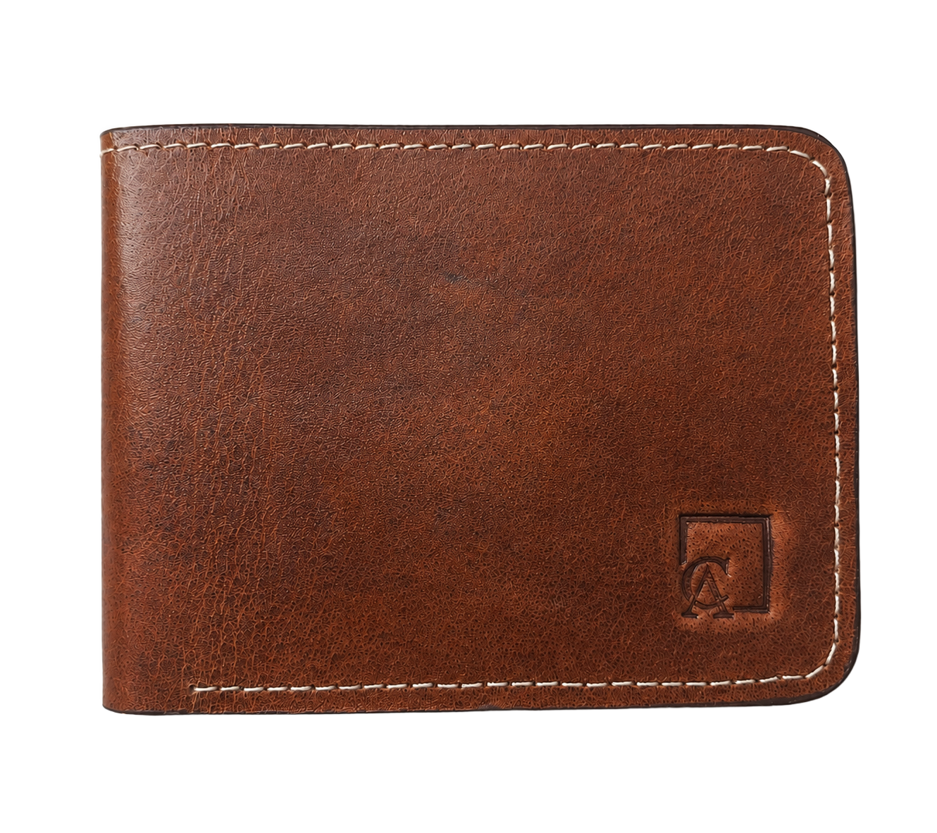 Men's Genuine Leather Bifold Wallet — Brown